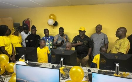MTN Côte d’Ivoire fait don une salle multimédia à l’école primaire l’EPP GBALAGOUA à Daloa