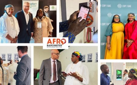 Afrobarometer amplifie les voix africaines à la Conférence des Parties (COP28) : les citoyens africains réclament une action climatique urgente
