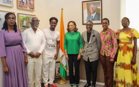 Côte d’Ivoire : la ministre Françoise Remarck a reçu Black M pour son projet « Destination Guinée »