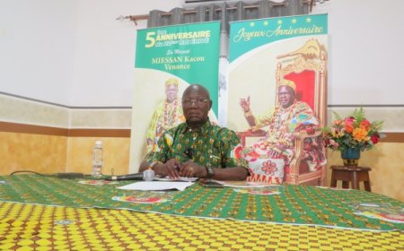 Côte d'Ivoire-Bonoua: le peuple Abouré célèbre le 5e  anniversaire de sa Majesté, Miessan Kacou Venance 22e Roi