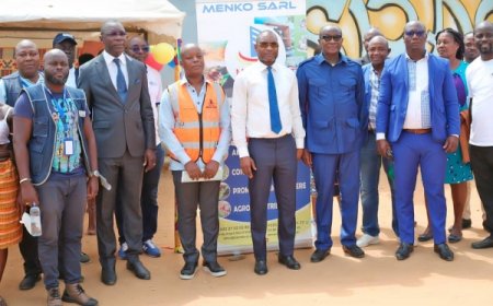 Côte  d'Ivoire : MENKO Sarl filiale de MENKO GROUP loge 40  machinistes de l'ONEP à Akékoi (village  de la Sous-préfecture de Brofodoumé)