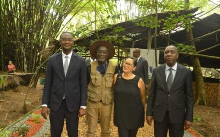 Quinzaine Nationale de l’Environnement et du Développement Durable : le Ministre Jean-Luc ASSI visite la Réserve naturelle de Dahlia Fleur