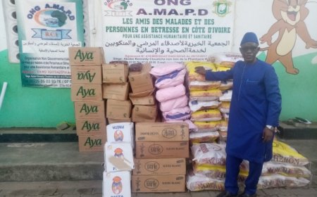 ABOBO-KENNEDY/ 12ème Edition de la caravane de bienfaisance : L’ONG AMAPD offre des kits alimentaires à 200 familles